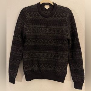 Mens Club Monaco Christmas Sweater Black XS